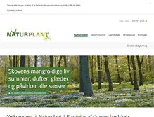Tablet Screenshot of naturplant.dk